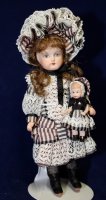 Antique Reproduction Doll and Baby
